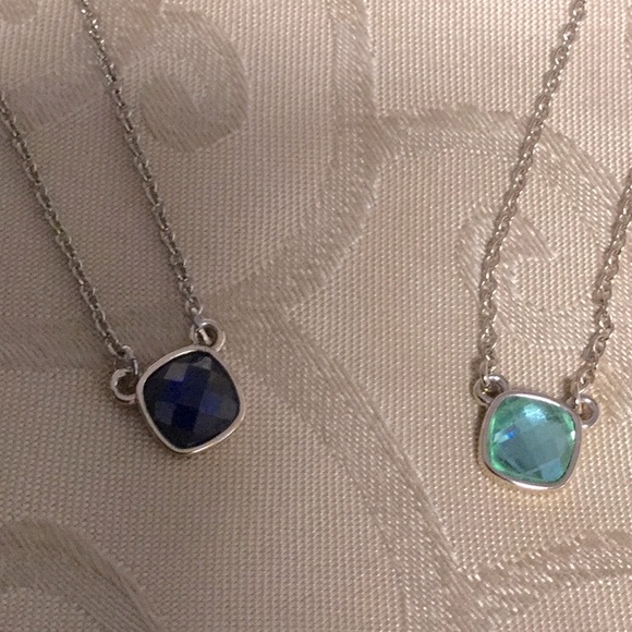 Two Dainty AVON Stone Necklaces & Earrings - Picture 3 of 4